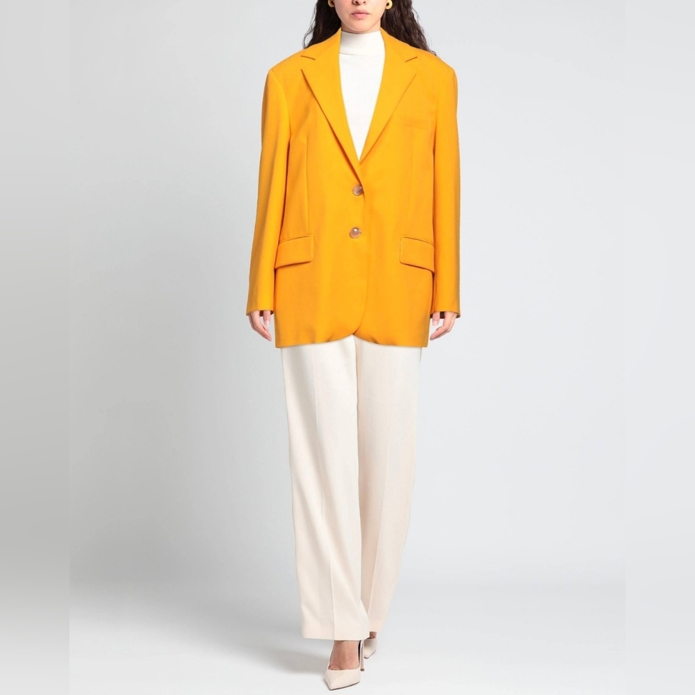 Erika Cavallini Women's Single Breasted Blazer Size 40 (US Size 4) Made In Italy